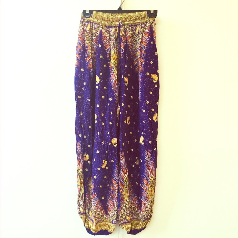 Patterned Harem Pants